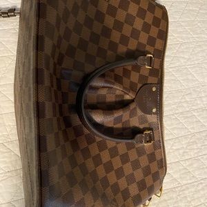 COPY - Louis Vuitton Damier Siena PM handbag with strap for crossbody option.
